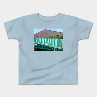 Cafe Du Monde The Original Coffee Stand Awning Kids T-Shirt